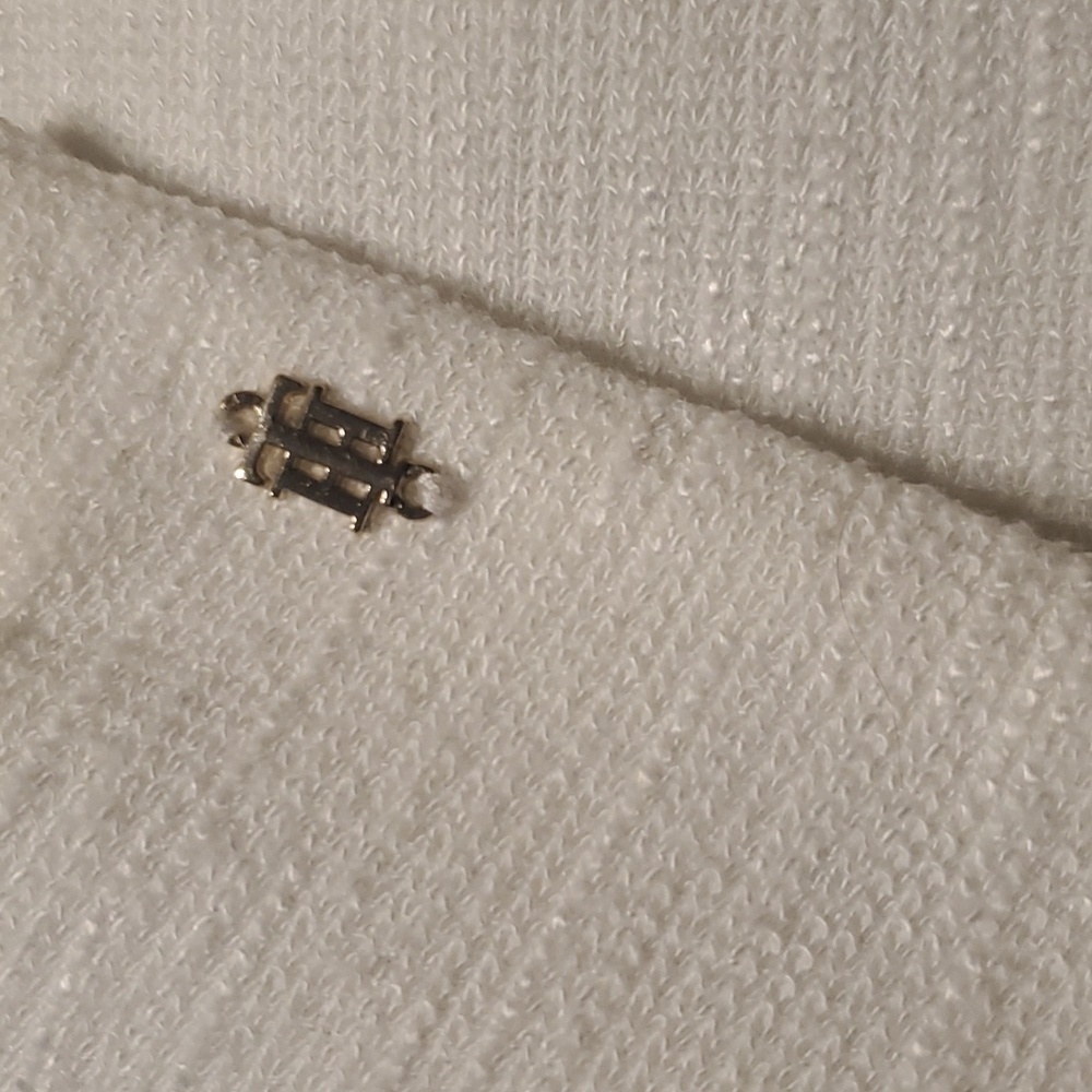 Tommy Hilfiger Ivory Textured Blazer SZ 8 - Picture 3 of 13